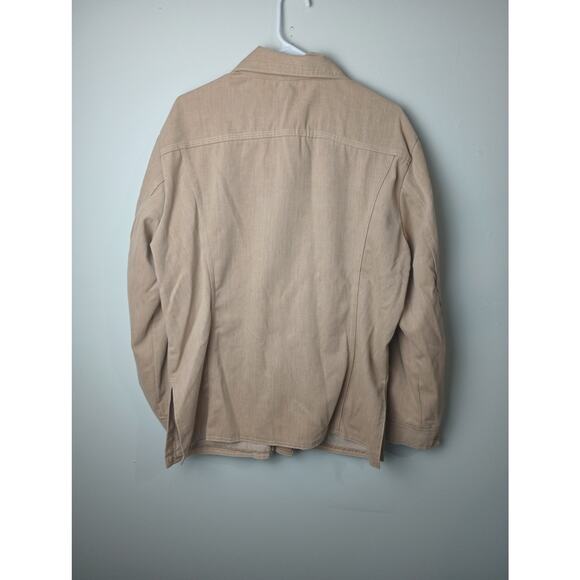 Vintage Sears Leisure Life Tan Button Up Corduroy Top Jacket Men's 44 (Large) - Picture 4 of 4